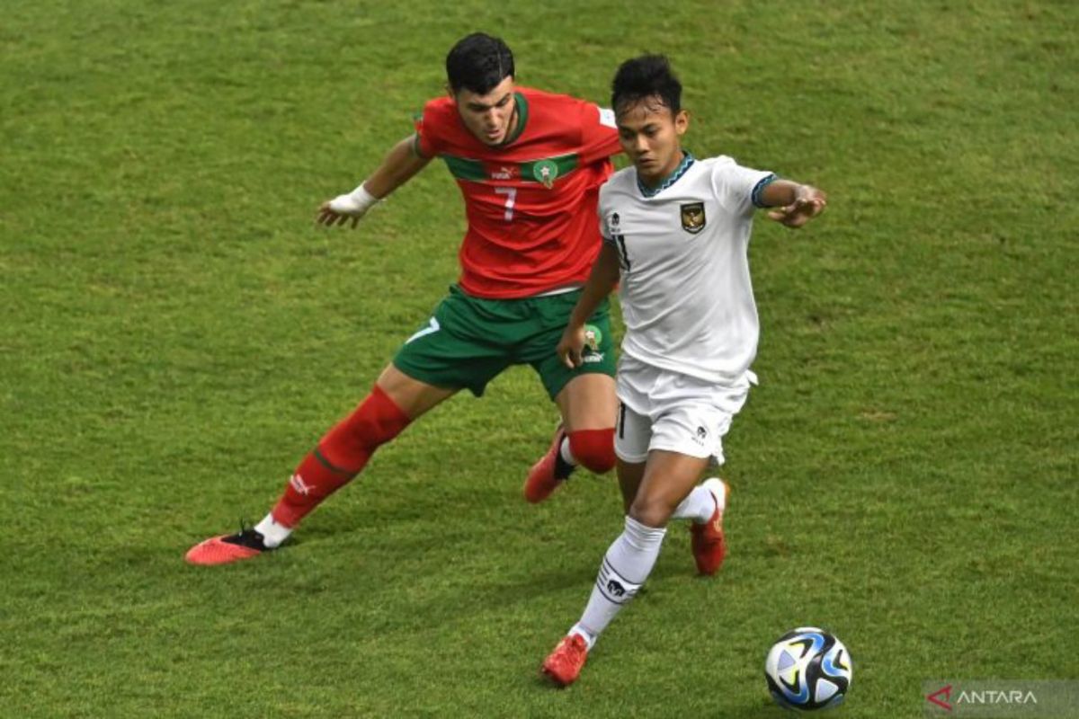 Maroko U-17 kalahkan Indonesia 3-1 dan lolos 16 besar