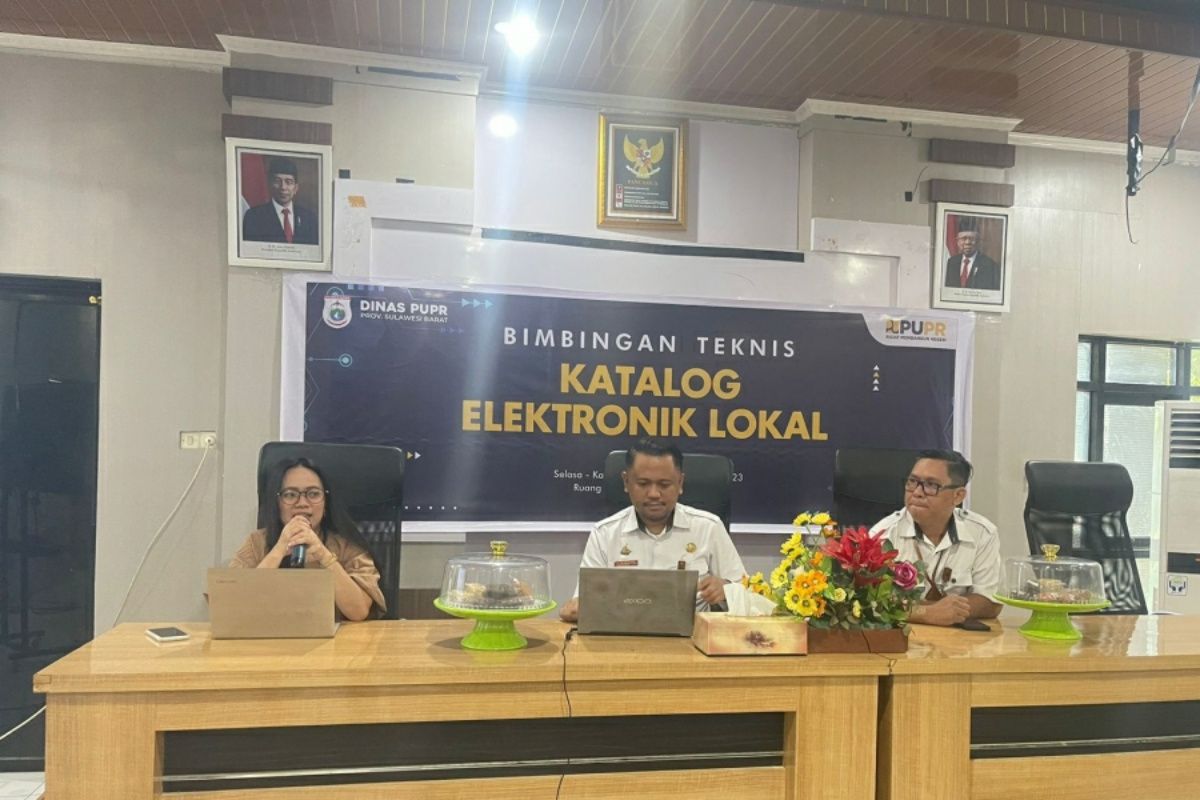 Dinas PUPR Sulbar mulai terapkan e-katalog  lokal