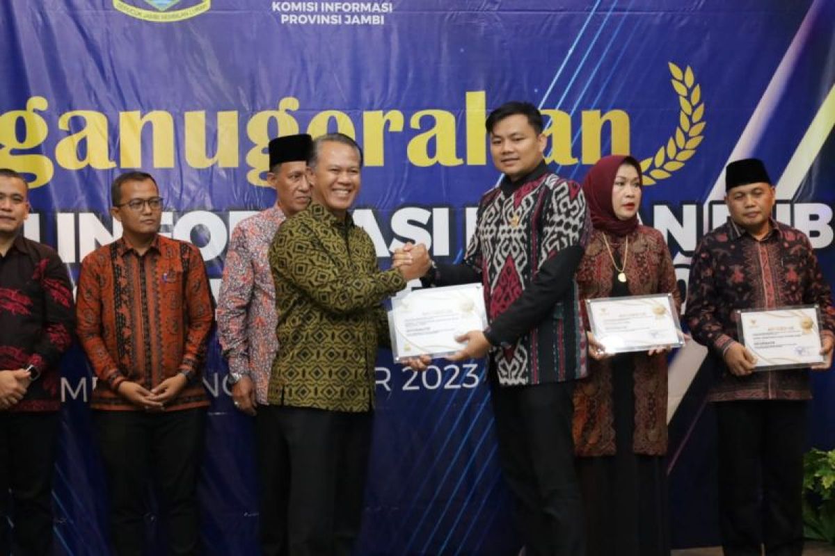 Kanwil Kemenkumham Jambi raih penghargaan keterbukaan informasi publik