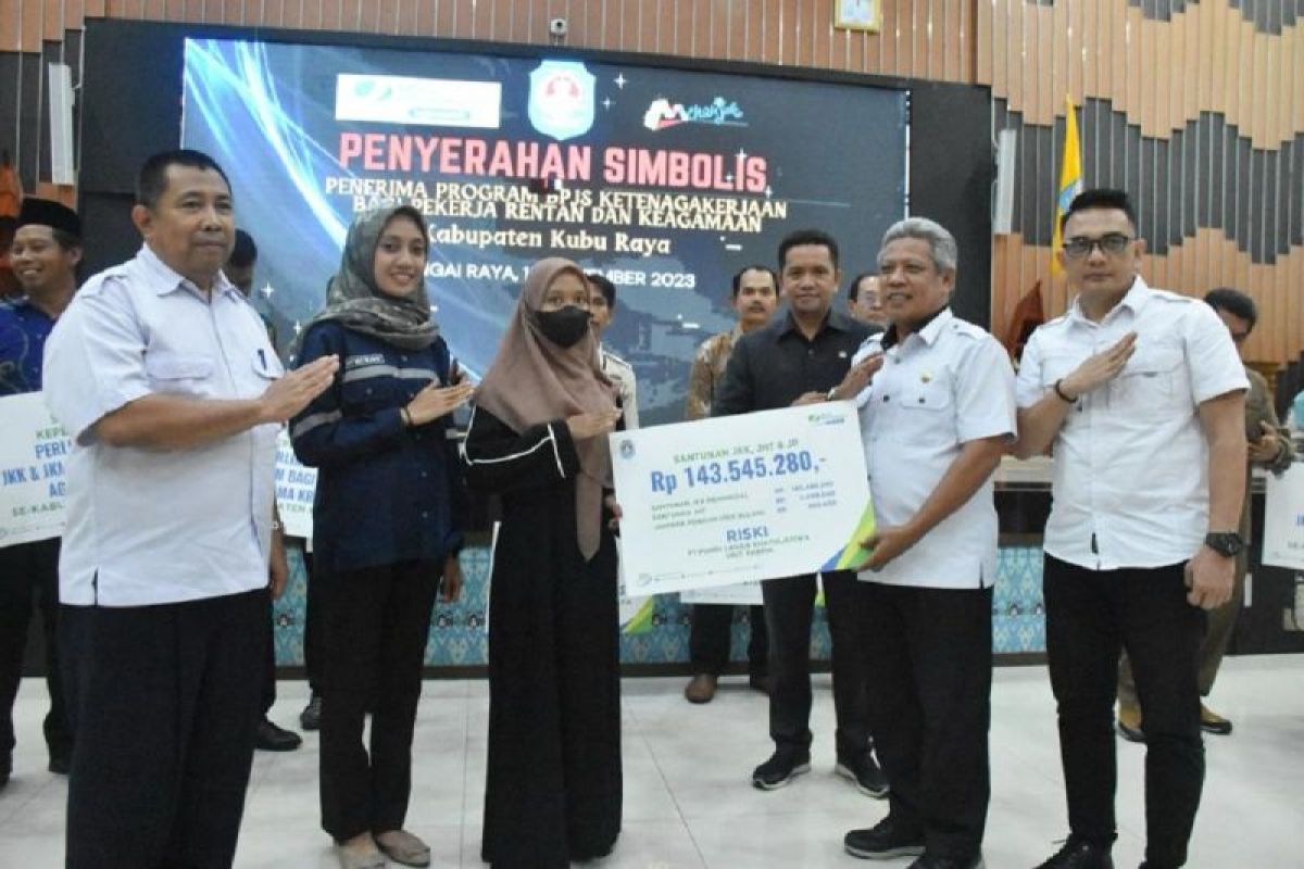 Pemkab Kubu Raya sudah lindungi 10.469 pekerja rentan di program BPJAMSOSTEK