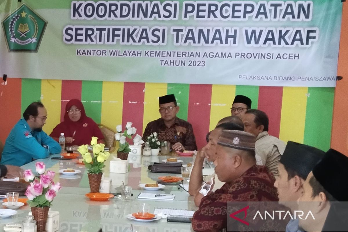 Kemenag Aceh: KUA jadi ujung tombak percepatan sertifikasi tanah wakaf