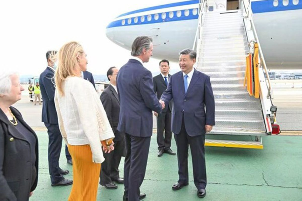 CGTN: Presiden Tiongkok Xi Jinping tiba di San Francisco untuk berbincang dengan Biden dan menghadiri pertemuan APEC
