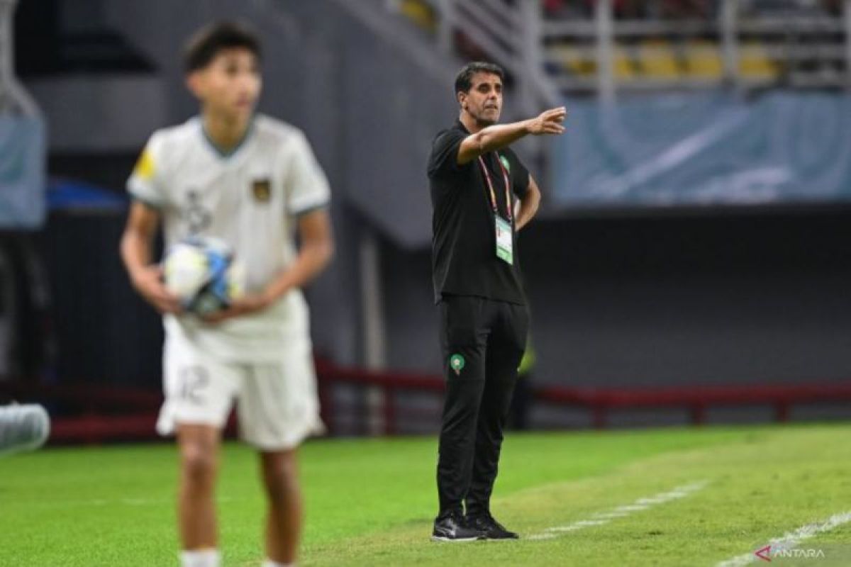 Pelatih Timnas Maroko U-17 akui anak asuhnya sempat kesulitan melawan Indonesia