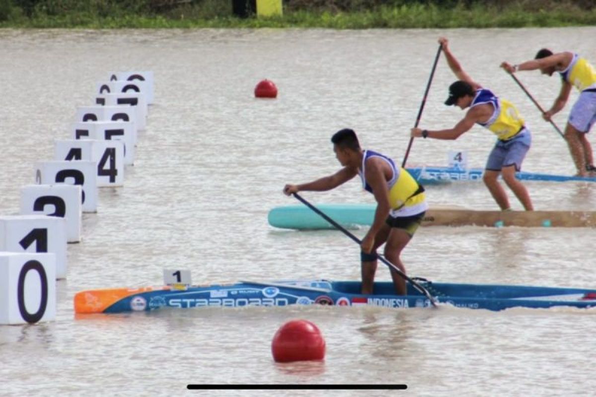 Arip Purnama juara kejuaraan dunia kano di Thailand