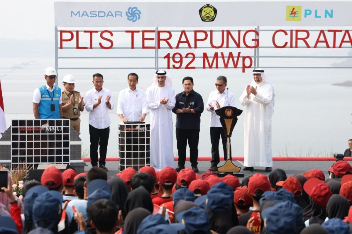 Presiden Jokowi resmikan PLTS Terapung Cirata 192 MWp