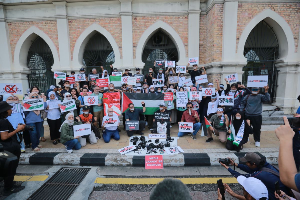 Pekerja media di Malaysia serukan perlindungan bagi jurnalis di Gaza