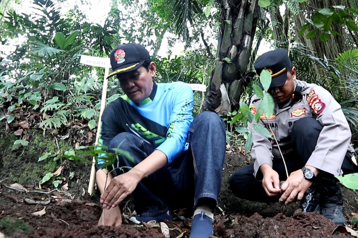 Organisasi wartawan dan Pemda Lombok Tengah tanam ribuan pohon di kawasan sumber mata air