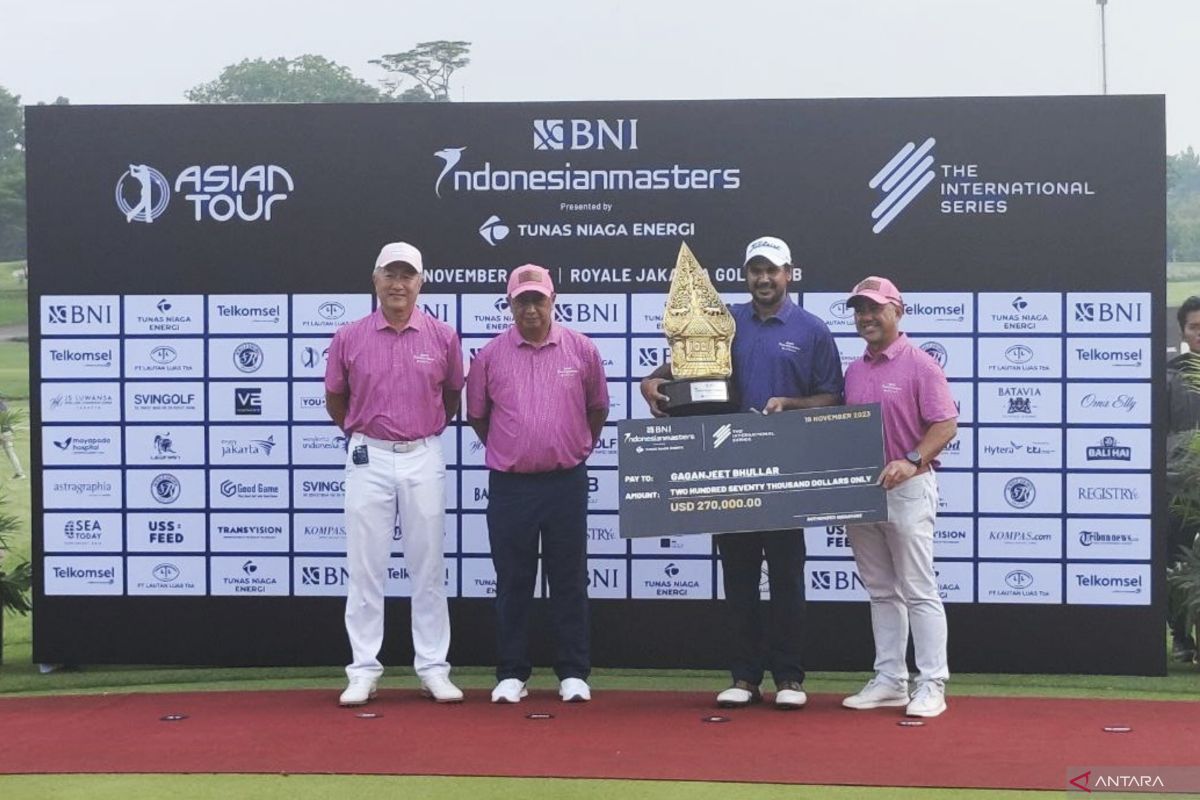 Pegolf India Gaganjeet Bhullar menangi BNI Indonesia Masters 2023