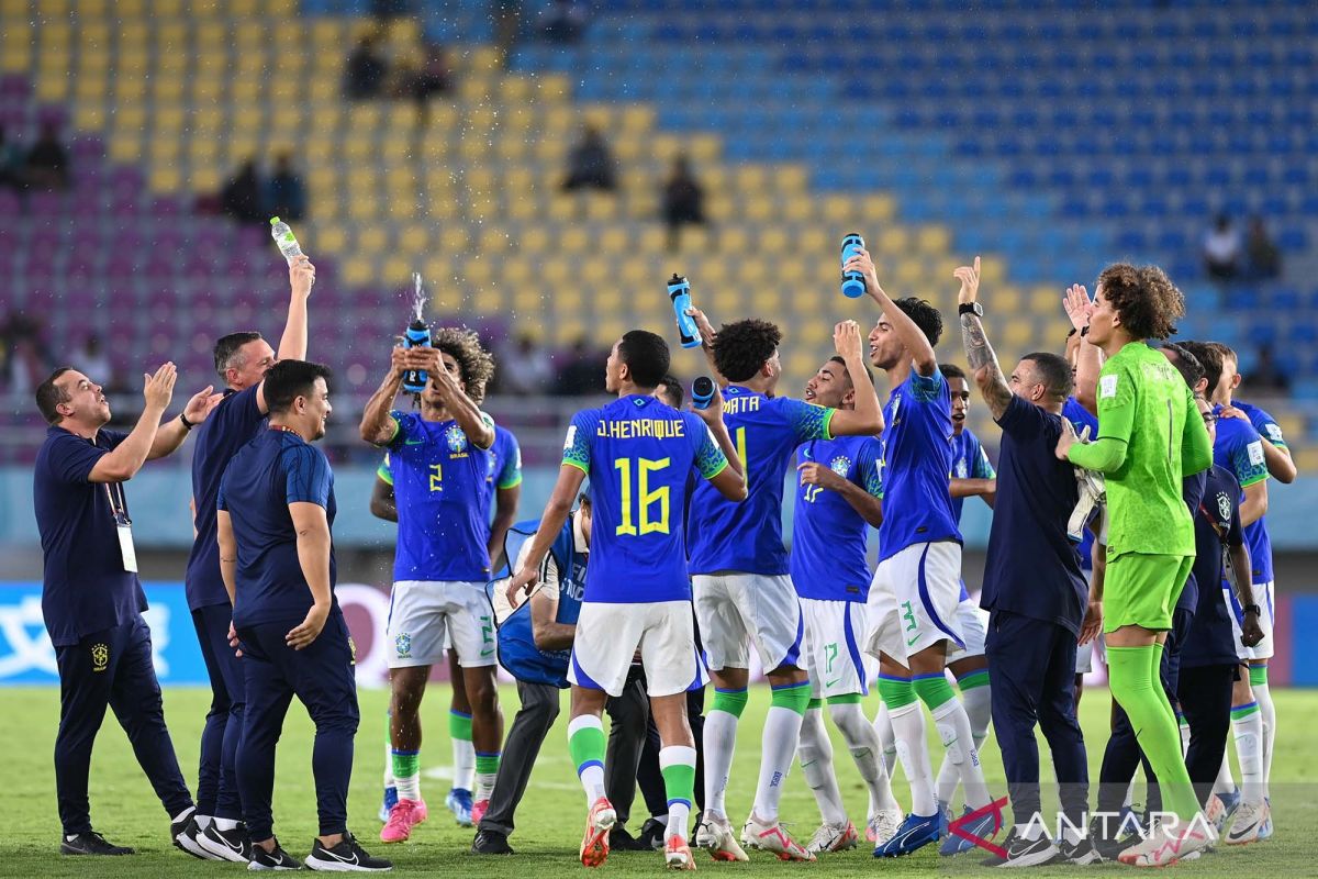 Brazil tumbangkan Ekuador 3-1 untuk melangkah ke perempat final Piala Dunia U-17