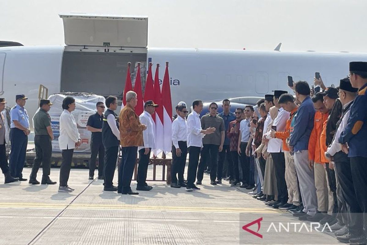 Presiden lepas pengiriman 21 ton bantuan tahap kedua untuk Palestina