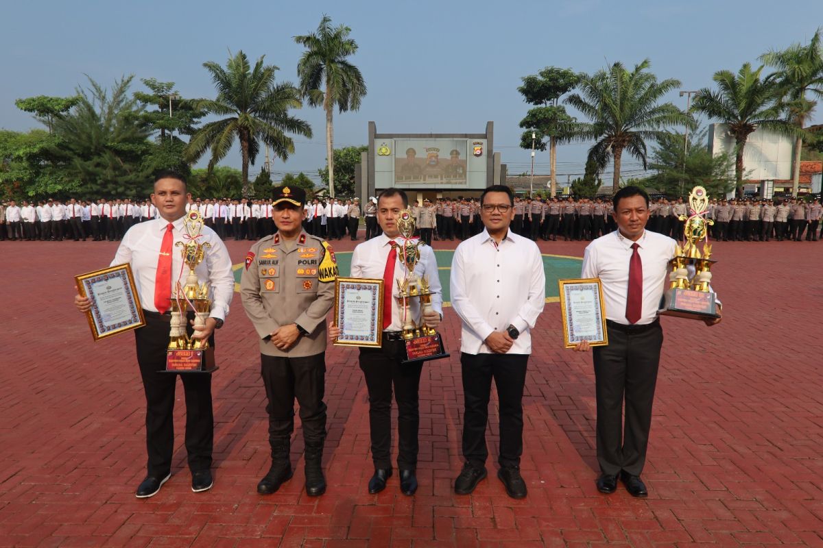 Polda Banten beri penghargaan pada Polres peraih gelar kampung bebas narkoba