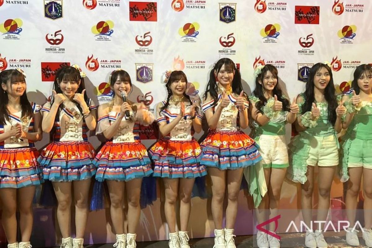 Kolaborasi perdana Grup idola JKT48 bersama SKE48 di festival Jak-Japan Matsuri 2023