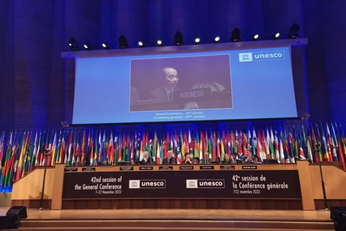 Bahasa Indonesia ditetapkan menjadi bahasa resmi konferensi umum UNESCO