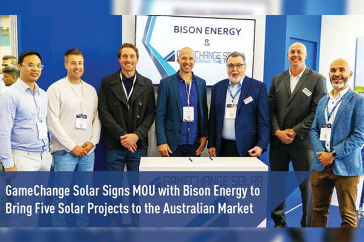 GameChange Solar Menandatangani MOU dengan Bison Energy untuk Membawa Lima Proyek Tenaga Surya ke Pasar Australia