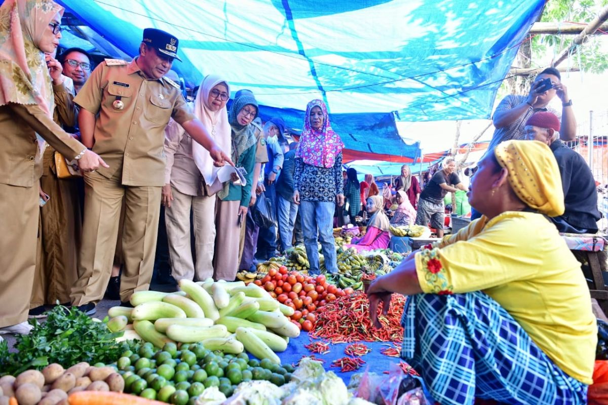 Pj Gubernur Sulsel sertakan tim inflasi pantau harga di Pasar Maros