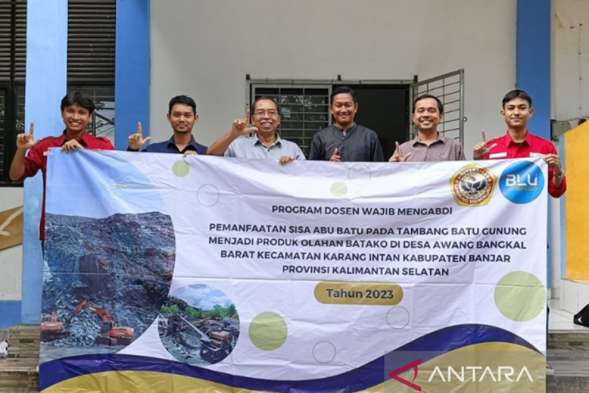Dosen ULM bina warga Banjar manfaatkan limbah tambang bernilai ekonomi