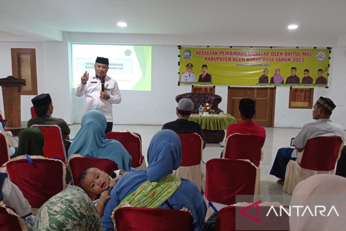 Baitul Mal bina dan bantu 44 orang mualaf di Aceh Barat Daya