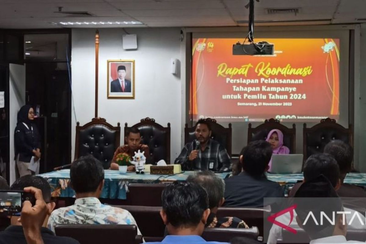 KPU Semarang ingatkan kegiatan kampanye harus ajukan izin kepolisian