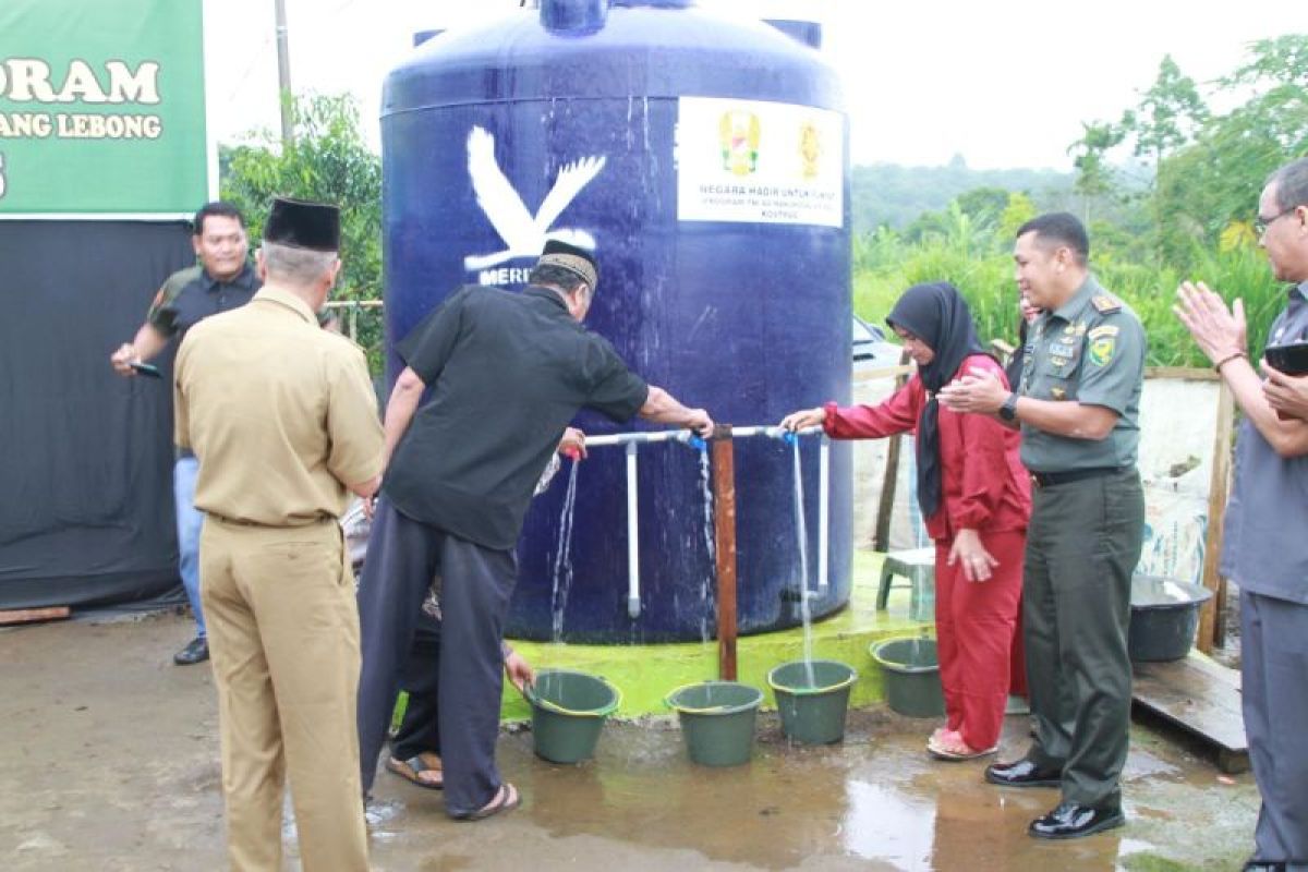 Kodim Rejang Lebong selesaikan pembangunan sarana air bersih warga
