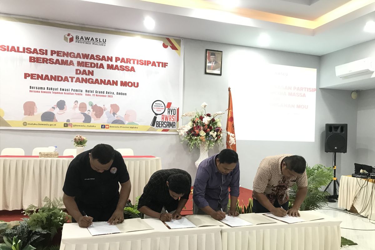 Bawaslu Maluku MoU bersama jurnalis lakukan pengawasan partisipatif