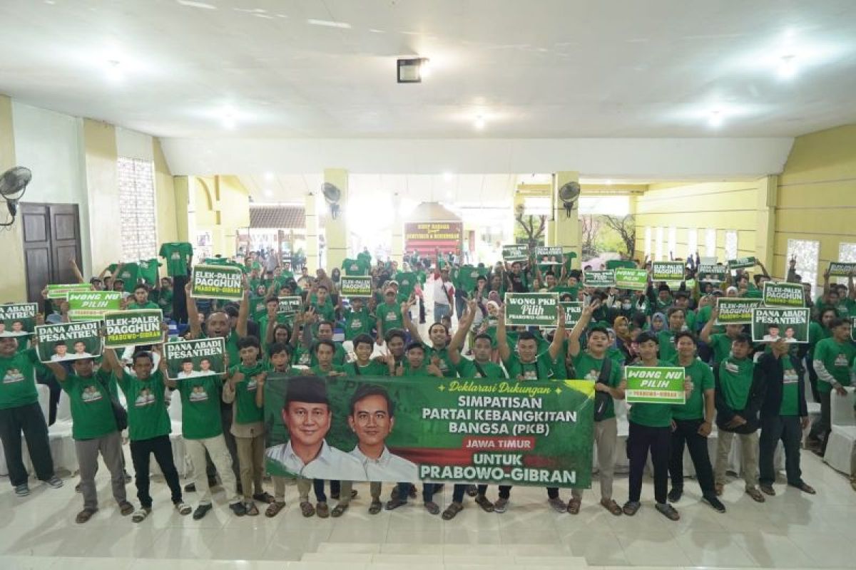 Simpatisan PKB Jawa Timur deklarasi dukung Prabowo-Gibran
