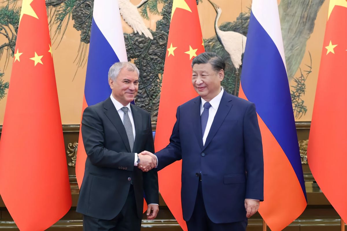 Presiden China bertemu dengan Ketua Duma Negara Rusia di Beijing