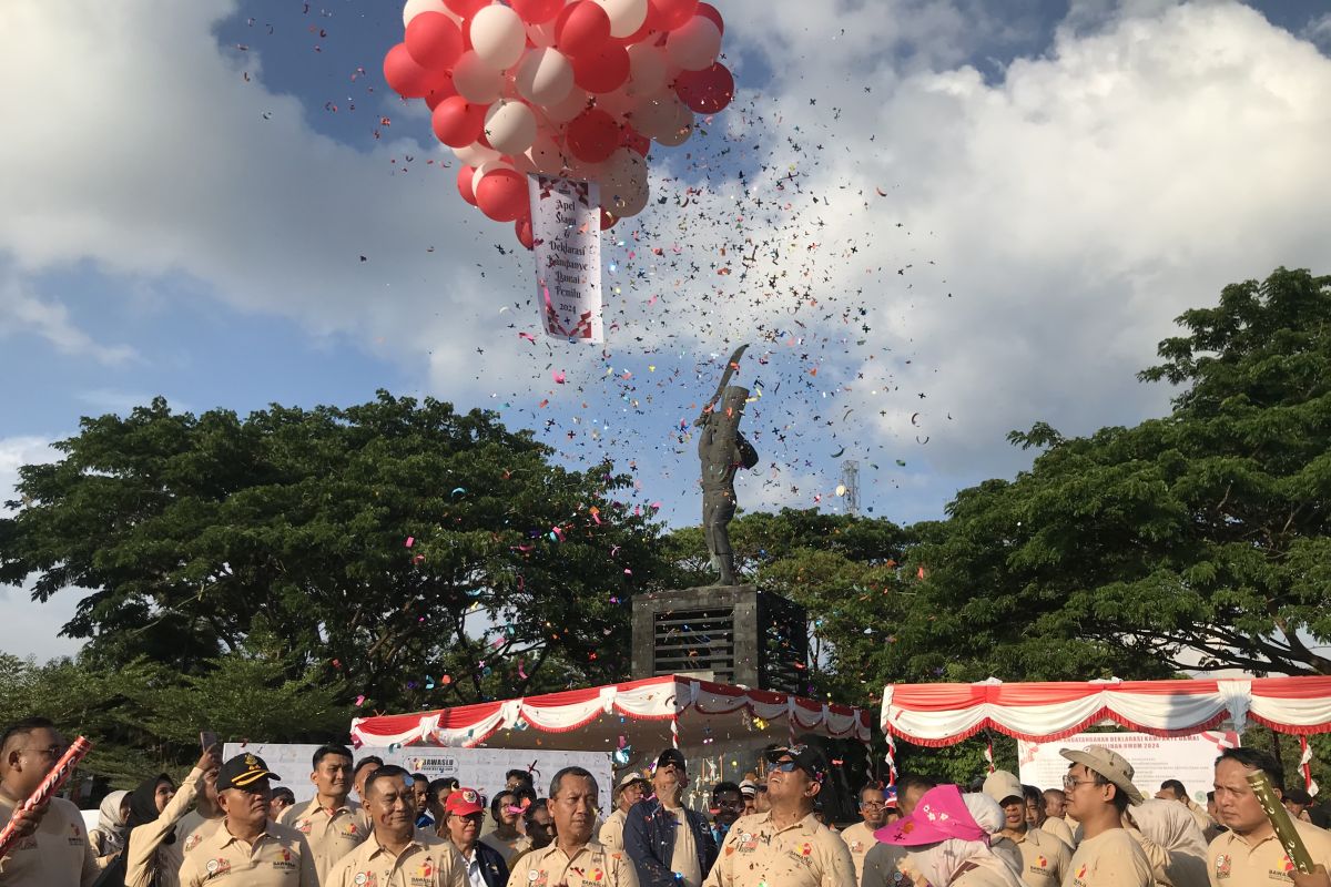 Wujudkan Pemilu berkualitas, Bawaslu Maluku deklarasikan kampanye damai