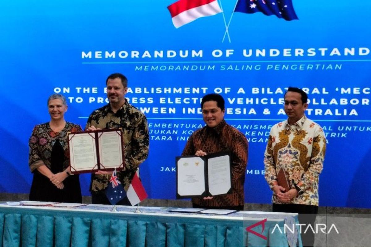 Indonesia, Australia ink MoU to advance EV collaboration