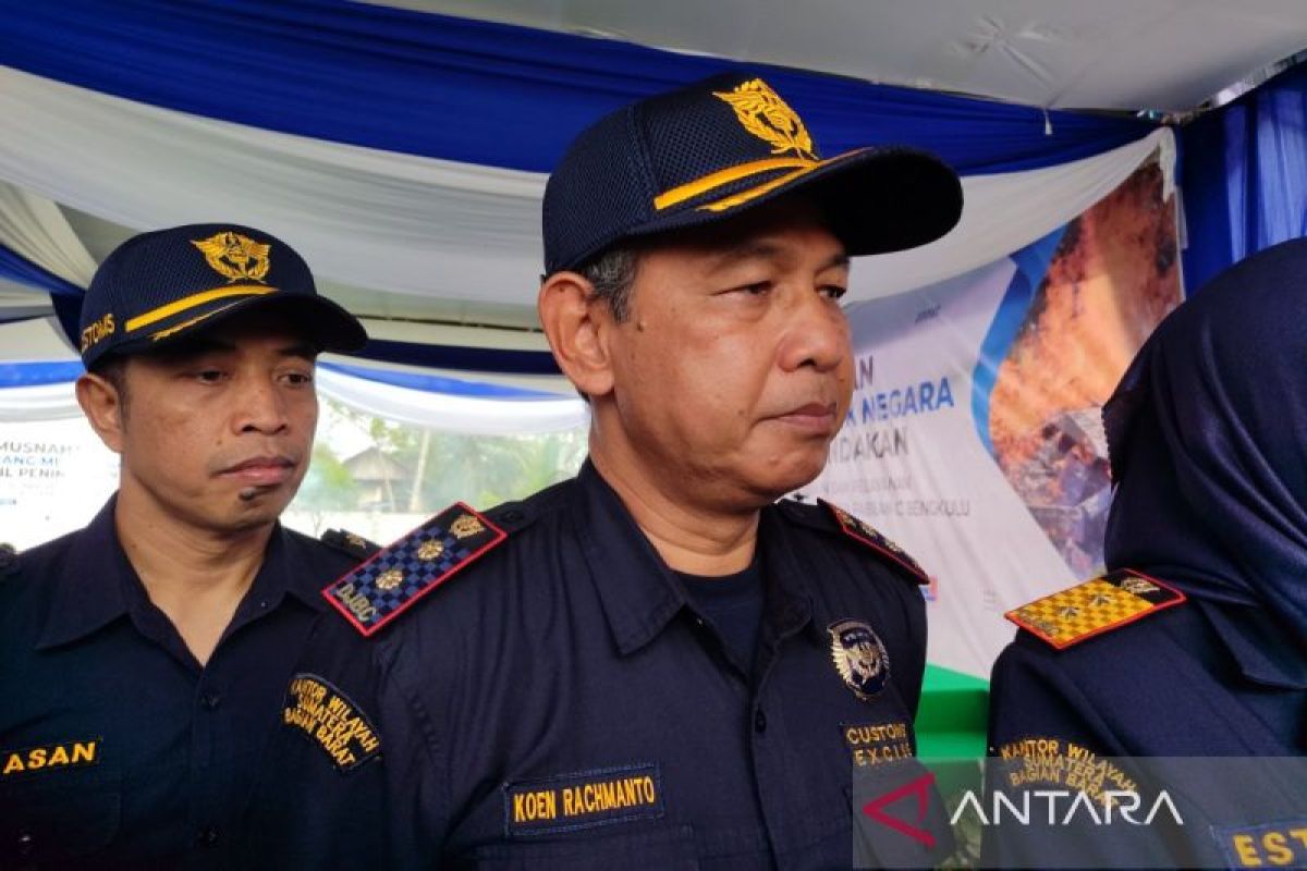 Pendapatan negara dari KPPBC Bengkulu capai Rp7,81 miliar