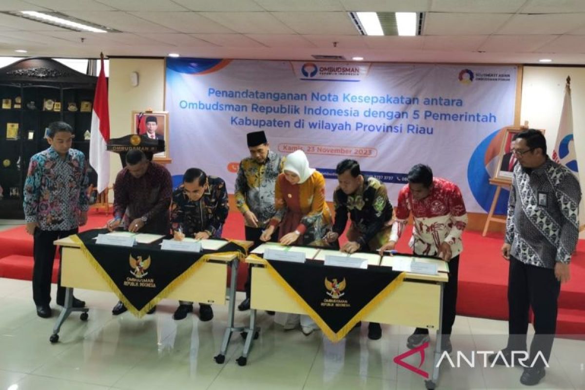 Tingkatkan pelayanan publik, Pemkab Meranti teken nota kesepakatan dengan Ombudsman RI