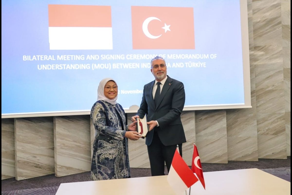 Indonesia bersama Turki sepakat perbarui MoU Ketenagakerjaan