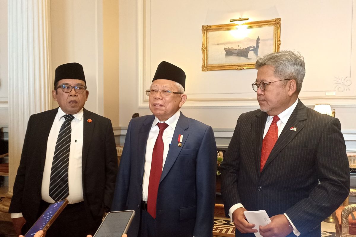 Wapres Ma'ruf Amin bahas penguatan hubungan bilateral RI dan Yunani