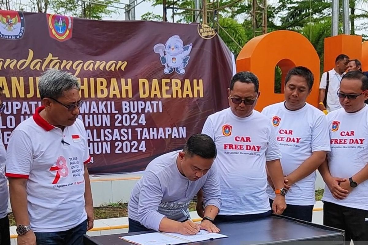 KPU dan Pemkab Gorontalo Utara tandatangan NPHD Pilkada