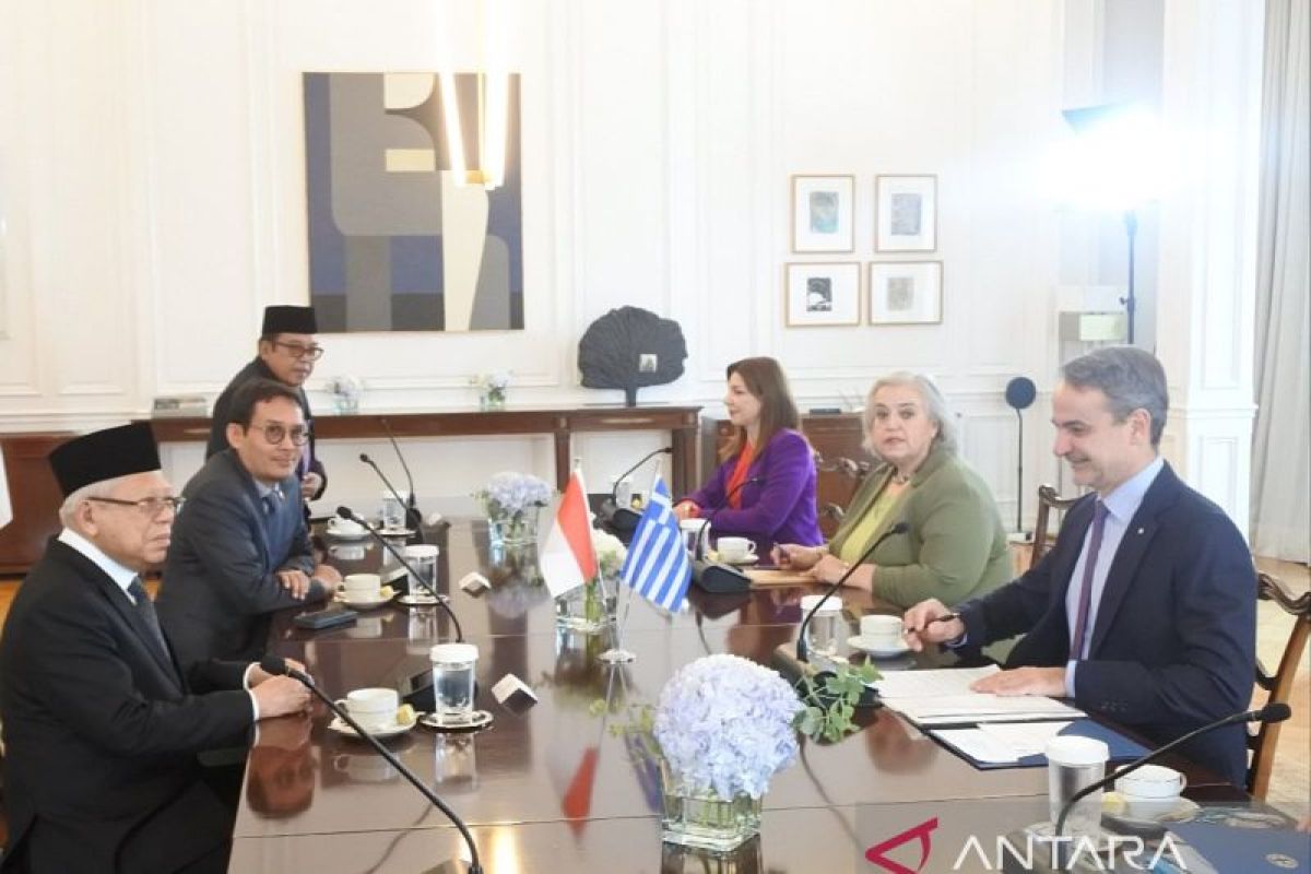 Wakil Presiden Amin meminta dukungan Yunani terhadap minyak sawit Indonesia di Eropa