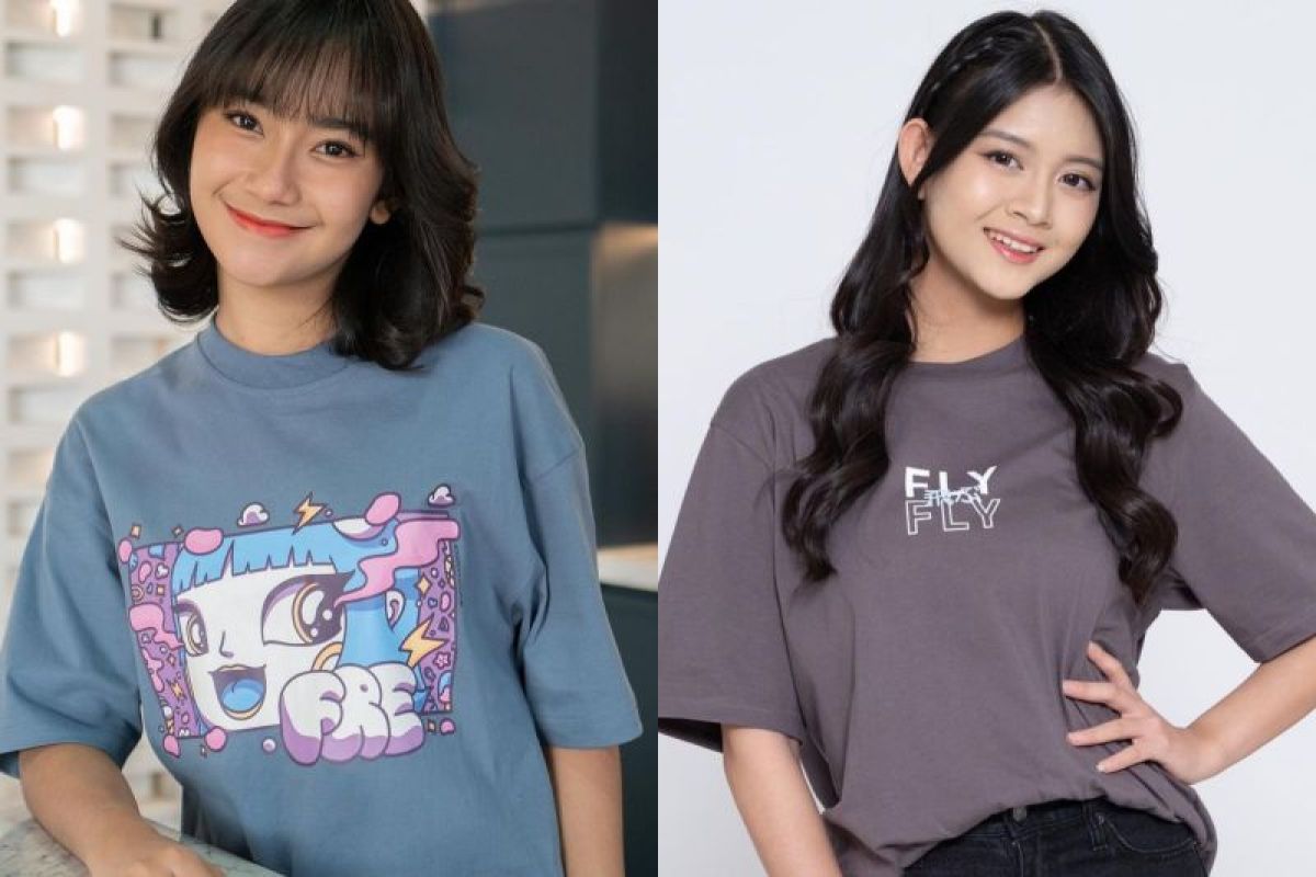 Freya dan Christy JKT48 suguhkan pose "kiyowo" di Shopee Live