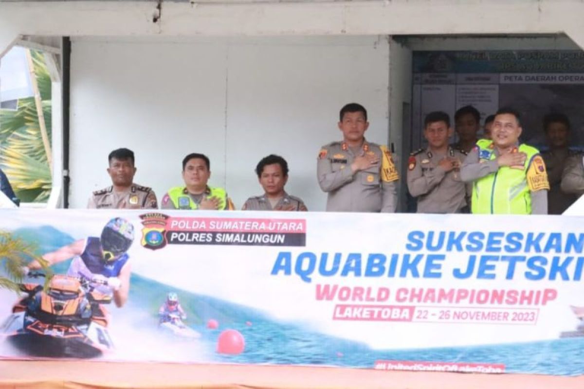 Polres Simalungun dirikan pos pengamanan di Parapat dukung Aquabike 2023