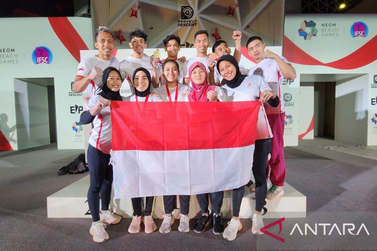 Atlet panjat tebing Indonesia borong lima medali Neom IFSC Master