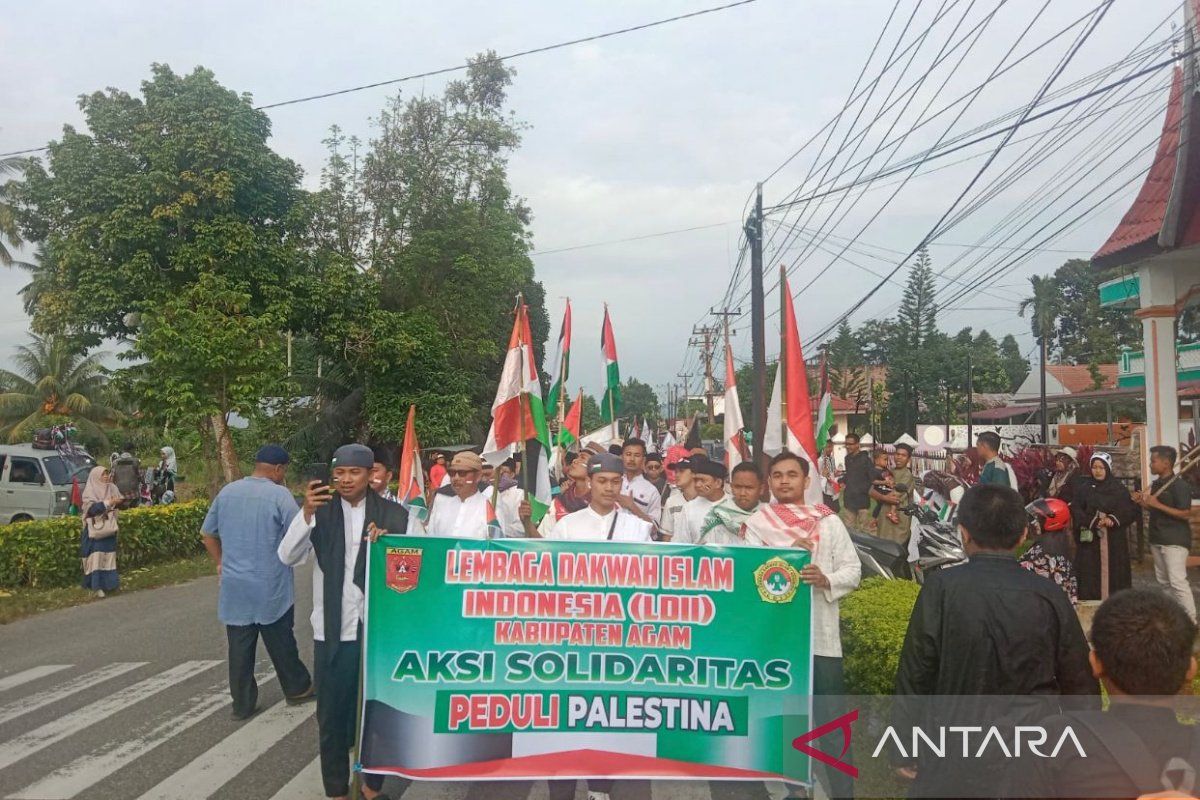 Ribuan warga Agam gelar aksi Peduli Palestina
