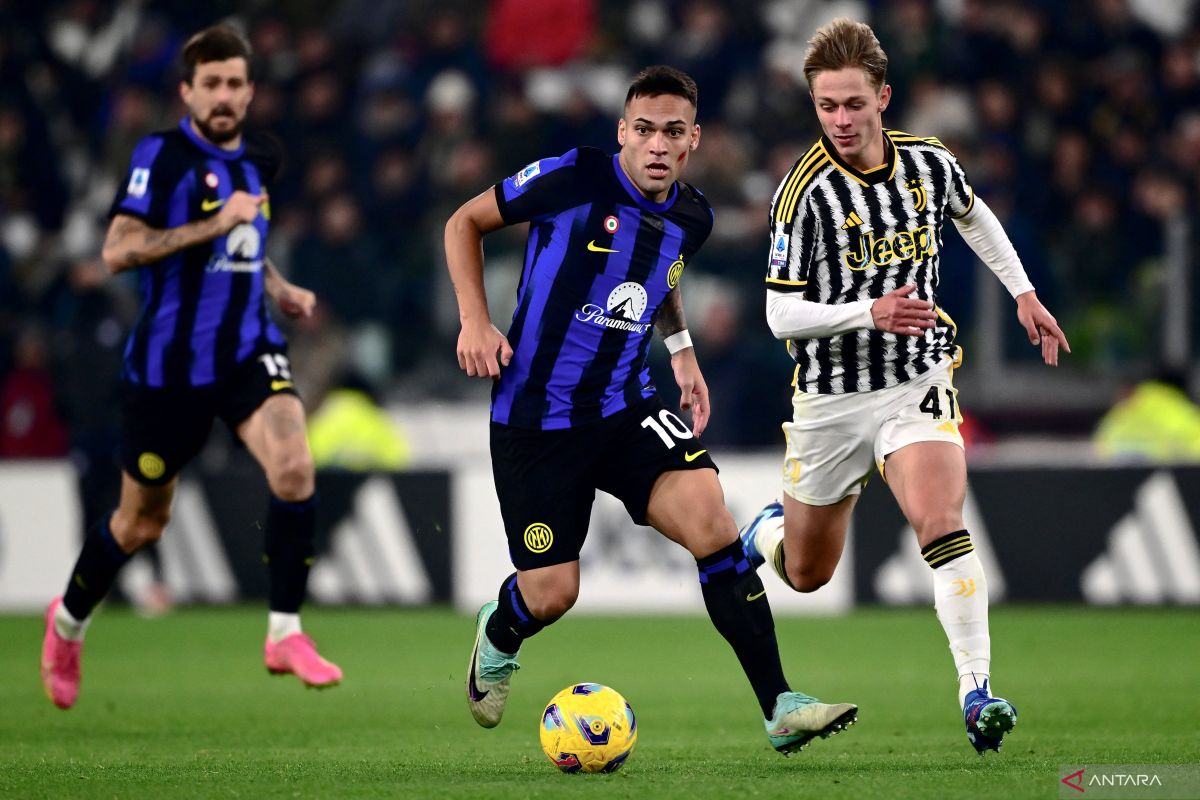 Inter Milan tetap di puncak usai tahan imbang Juventus 1-1