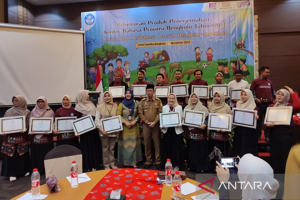 Kantor Bahasa Bengkulu terbitkan 20 buku cerita penerjemah selama 2023