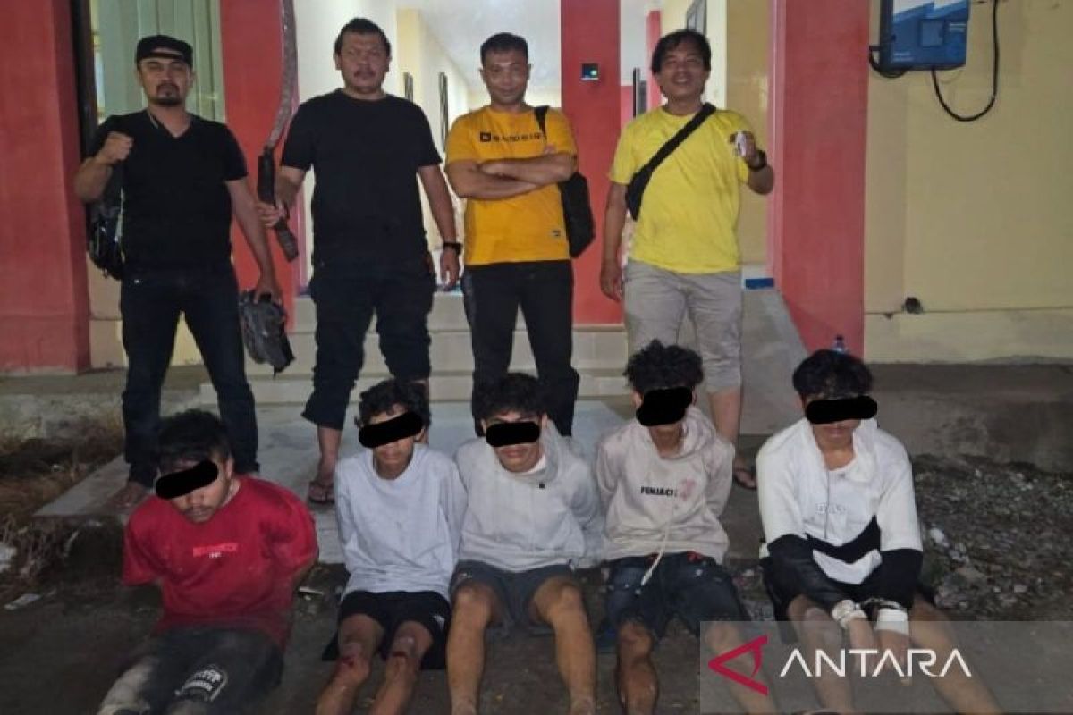 Lima pelaku begal di Deli Serdang yang viral di medsos ditangkap polisi