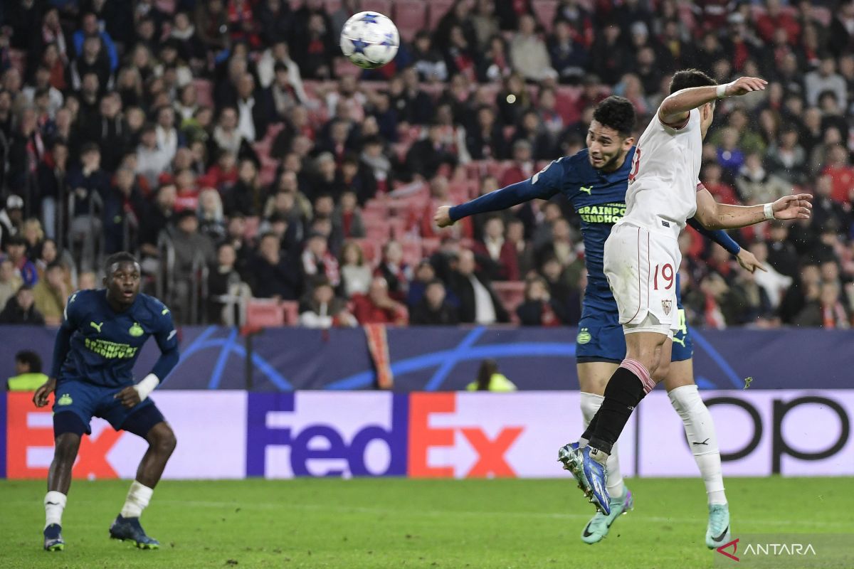 Sevilla tersingkir dari Liga Champions usai kalah 2-3 dari PSV