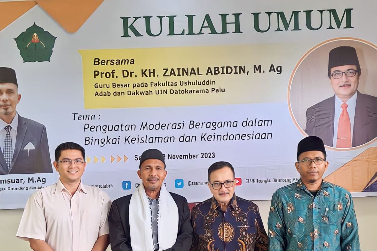 STAIN Meulaboh Aceh libatkan Guru Besar UIN Palu dalam penguatan moderasi beragama