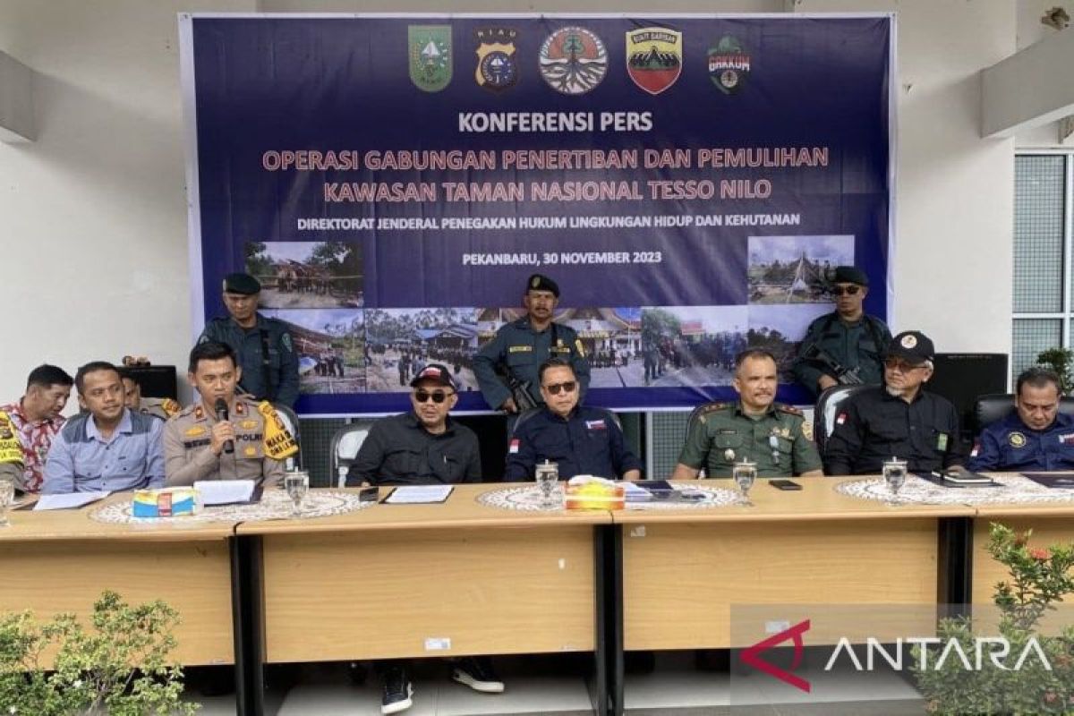 KLHK dan polisi amankan 80 orang terkait perambahan hutan di TNTN
