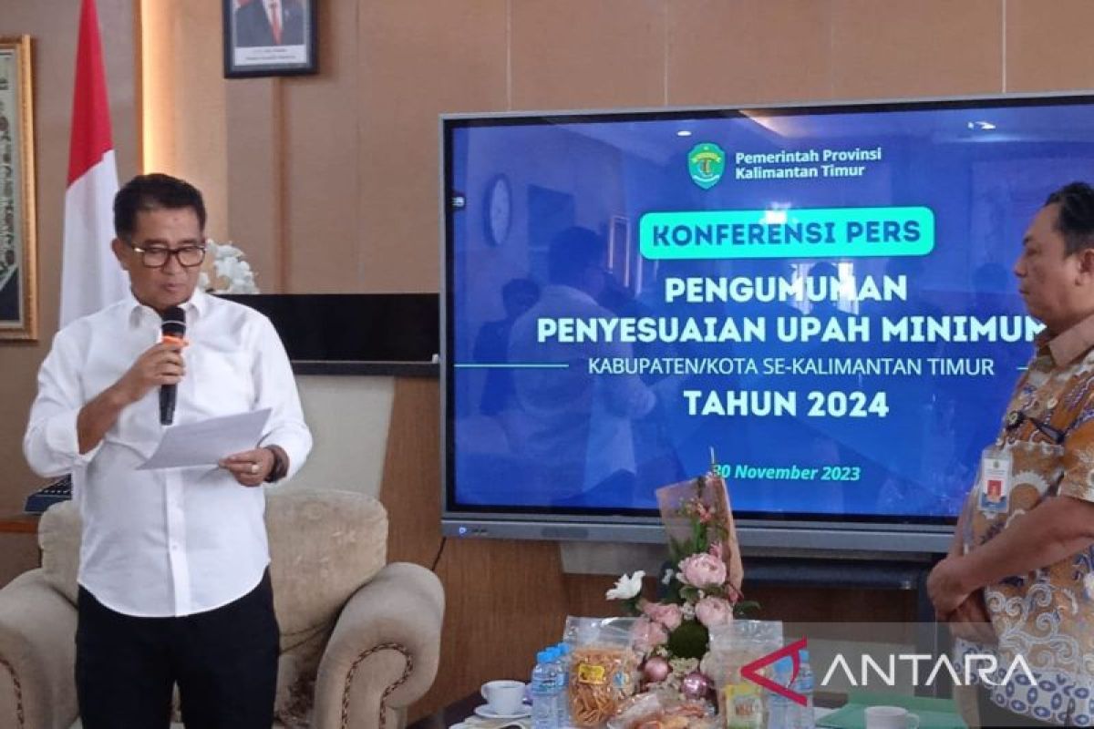 UMK se-Kalimantan Timur 2024 rata-rata naik 4,4 persen