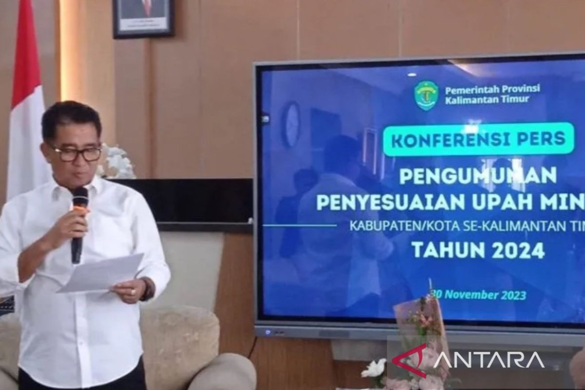 UMK se-Kalimantan Timur 2024 rata-rata naik 4,4 persen