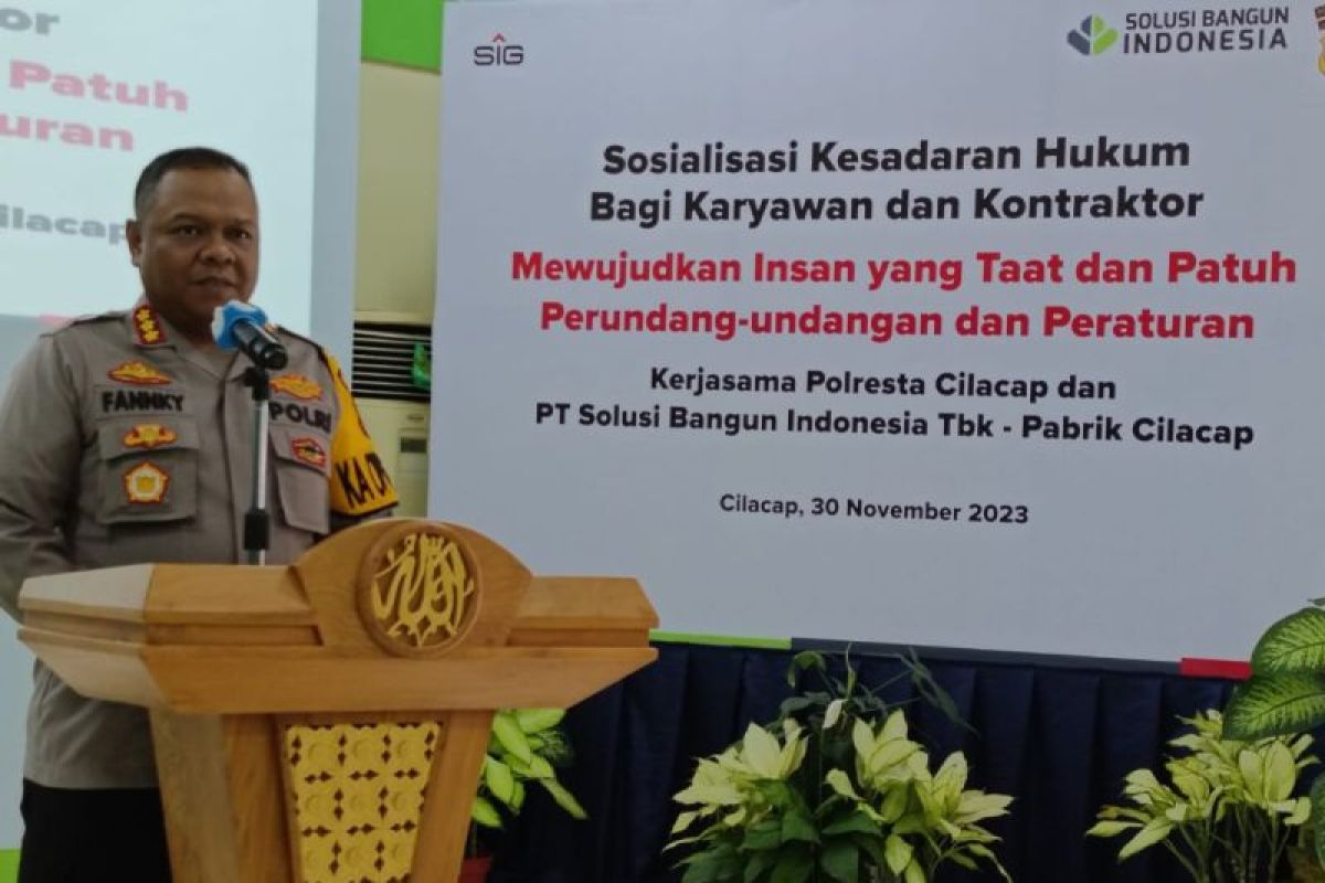 SBI-Polresta Cilacap sosialisasi kesadaran hukum