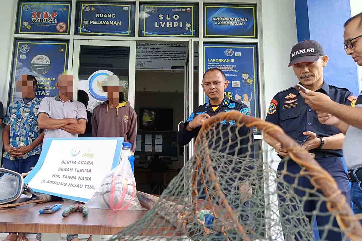 PSDKP Lampulo tangkap empat nelayan diduga gunakan bom ikan