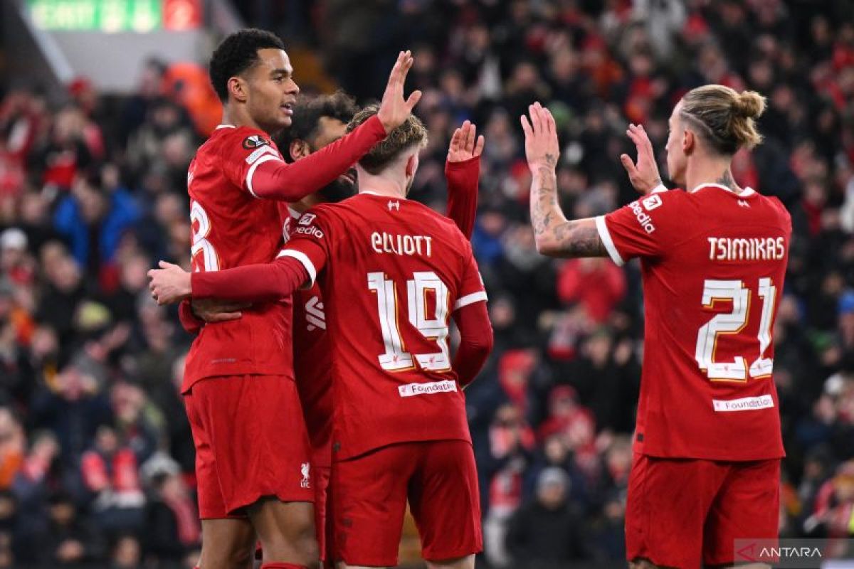 Liverpool melaju ke putaran 16 besar Liga Europa