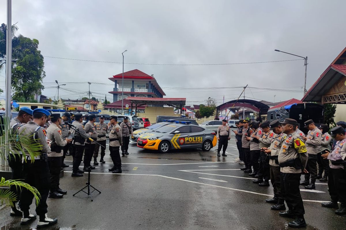 Polresta Bukittinggi gelar Operasi Mantap Brata amankan masa kampanye